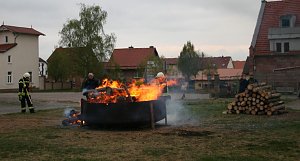 Osterfeuer in Kelbra