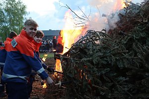 Osterfeuer in Heiligenstadt