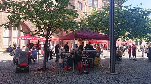 1. Mai auf dem Nordh&auml;user Rathausplatz