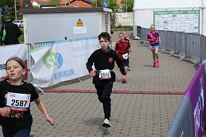 Auf der Zielgerade beim 11. Harztorlauf