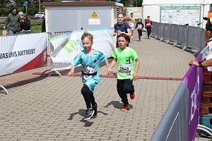 Auf der Zielgerade beim 11. Harztorlauf