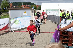 Auf der Zielgerade beim 11. Harztorlauf