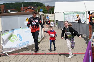 Auf der Zielgerade beim 11. Harztorlauf