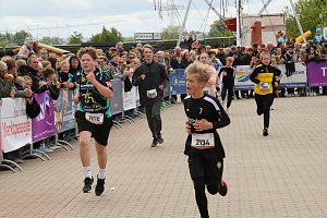 Auf der Zielgerade beim 11. Harztorlauf