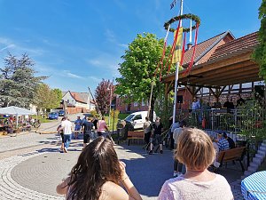 Maibaumsetzen in Hermannsacker