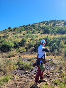 Susanne Walther beim Wettkampf in S&uuml;dafrika