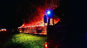 Brand in der Nacht 