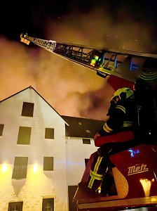 Brand in der Nacht 
