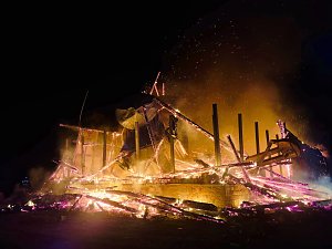 Brand in der Nacht 