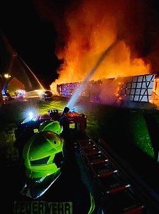 Brand in der Nacht 