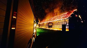 Brand in der Nacht 