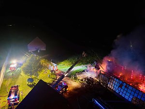 Brand in der Nacht 