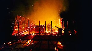 Brand in der Nacht 
