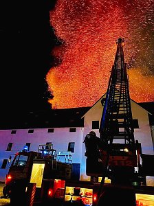 Brand in der Nacht 
