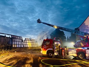 Brand in der Nacht 