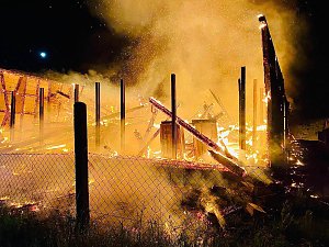 Brand in der Nacht 