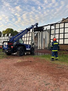 Brand in der Nacht 