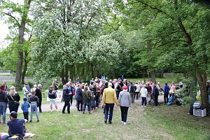 Anwassern im Stadtpark