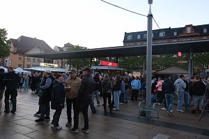 Peter Blei unterwegs auf dem Bahnhofsfest in Nordhausen