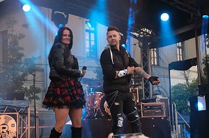 Peter Blei unterwegs auf dem Bahnhofsfest in Nordhausen