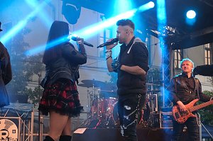 Peter Blei unterwegs auf dem Bahnhofsfest in Nordhausen