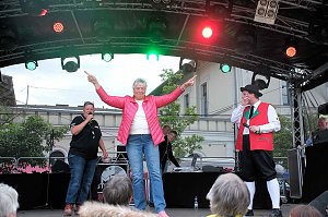 Peter Blei unterwegs auf dem Bahnhofsfest in Nordhausen