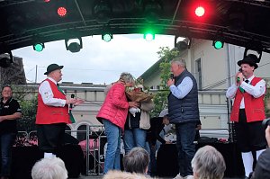 Peter Blei unterwegs auf dem Bahnhofsfest in Nordhausen