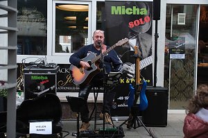 Peter Blei unterwegs auf dem Bahnhofsfest in Nordhausen