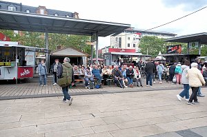 Peter Blei unterwegs auf dem Bahnhofsfest in Nordhausen