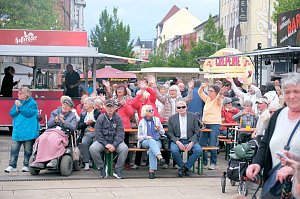 Peter Blei unterwegs auf dem Bahnhofsfest in Nordhausen