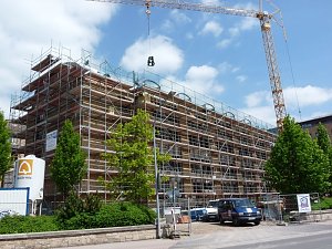 Bei Richtfest strahlte Sonne