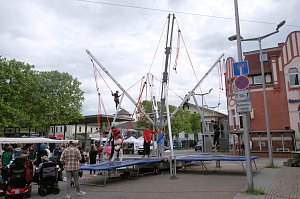 Peter Blei unterwegs auf dem Bahnhofsfest in Nordhausen
