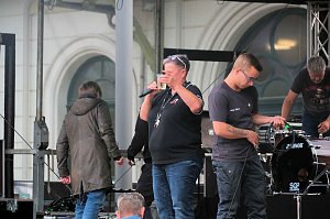 Peter Blei unterwegs auf dem Bahnhofsfest in Nordhausen