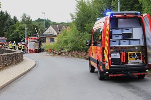 Unfall mit Feuerwehrauto