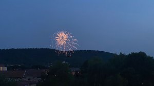 Feuerwerk zum Abschluss der Festwoche in Sondershausen
