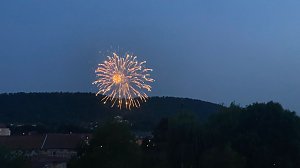 Feuerwerk zum Abschluss der Festwoche in Sondershausen