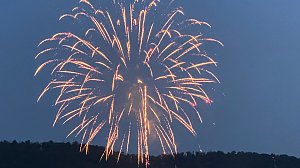 Feuerwerk zum Abschluss der Festwoche in Sondershausen