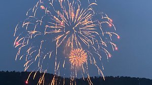Feuerwerk zum Abschluss der Festwoche in Sondershausen
