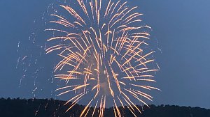 Feuerwerk zum Abschluss der Festwoche in Sondershausen