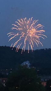 Feuerwerk zum Abschluss der Festwoche in Sondershausen