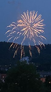 Feuerwerk zum Abschluss der Festwoche in Sondershausen