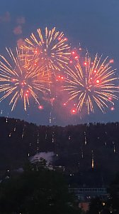 Feuerwerk zum Abschluss der Festwoche in Sondershausen