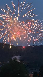 Feuerwerk zum Abschluss der Festwoche in Sondershausen