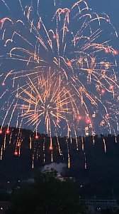 Feuerwerk zum Abschluss der Festwoche in Sondershausen