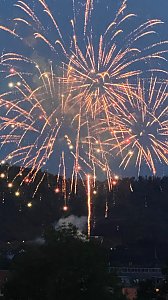 Feuerwerk zum Abschluss der Festwoche in Sondershausen