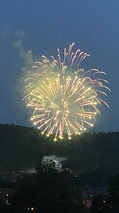Feuerwerk zum Abschluss der Festwoche in Sondershausen