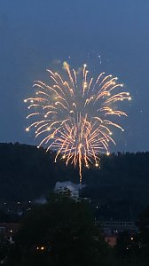 Feuerwerk zum Abschluss der Festwoche in Sondershausen