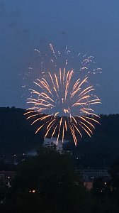 Feuerwerk zum Abschluss der Festwoche in Sondershausen