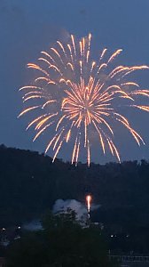 Feuerwerk zum Abschluss der Festwoche in Sondershausen