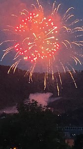 Feuerwerk zum Abschluss der Festwoche in Sondershausen